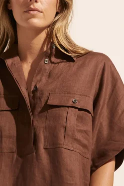 zoe kratzmann Tops|Medley Top-Carob