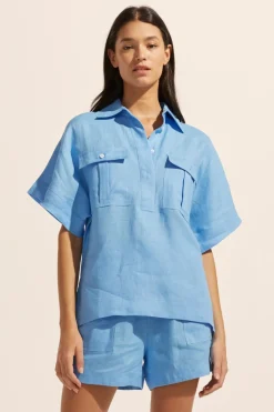 zoe kratzmann Tops|Medley Top-Peacock