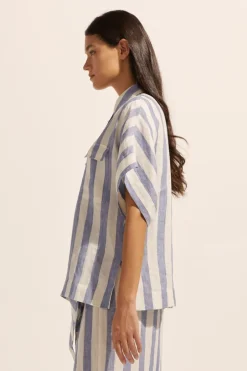 zoe kratzmann Tops|Medley Top-Wide Ocean