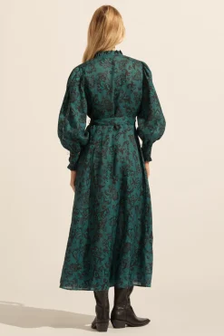 zoe kratzmann Dresses|Melody Dress-Green Floral