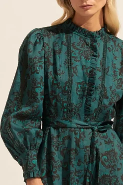 zoe kratzmann Dresses|Melody Dress-Green Floral