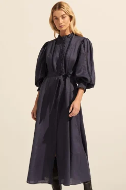 zoe kratzmann Dresses|Melody Dress-Indigo