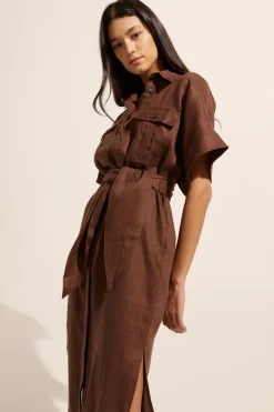 zoe kratzmann Dresses|Moat Dress-Carob
