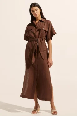 zoe kratzmann Dresses|Moat Dress-Carob