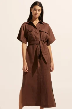 zoe kratzmann Dresses|Moat Dress-Carob