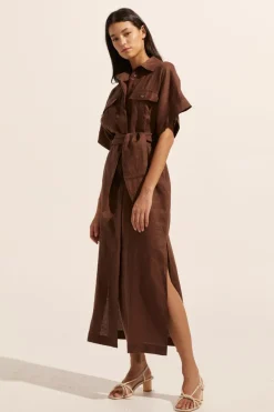 zoe kratzmann Dresses|Moat Dress-Carob