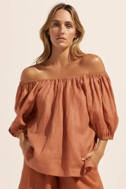 zoe kratzmann Tops|Nomad Top-Ginger