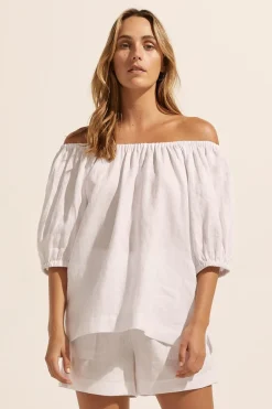 zoe kratzmann Tops|Nomad Top-Porcelain