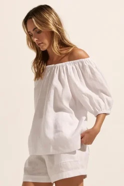 zoe kratzmann Tops|Nomad Top-Porcelain