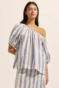 zoe kratzmann Tops|Nomad Top-Wide Ocean