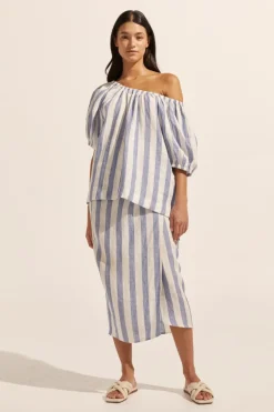 zoe kratzmann Tops|Nomad Top-Wide Ocean