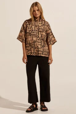 zoe kratzmann Tops|Note Top-Matisse Choc