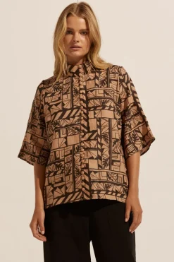 zoe kratzmann Tops|Note Top-Matisse Choc
