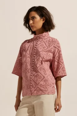 zoe kratzmann Tops|Note Top-Rose