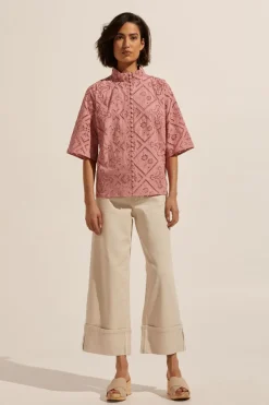 zoe kratzmann Tops|Note Top-Rose