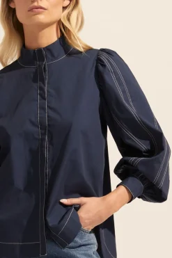zoe kratzmann Tops|Oblige Top-Indigo