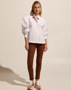 zoe kratzmann Tops|Oblige Top-Porcelain