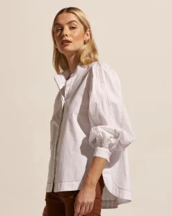 zoe kratzmann Tops|Oblige Top-Porcelain