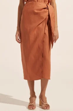 zoe kratzmann Bottoms|Overflow Skirt-Ginger