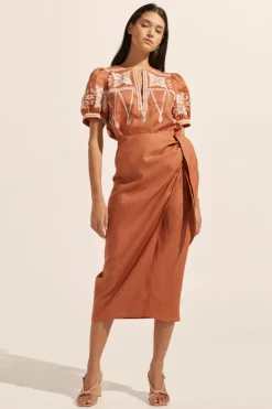 zoe kratzmann Bottoms|Overflow Skirt-Ginger