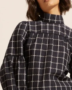 zoe kratzmann Tops|Pace Top-Black Check