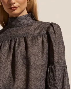 zoe kratzmann Tops|Pace Top-Graphite Leopard
