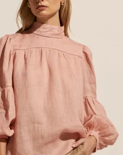 zoe kratzmann Tops|Pace Top-Salmon