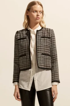 zoe kratzmann Jackets|Patron Jacket-Check Boucle