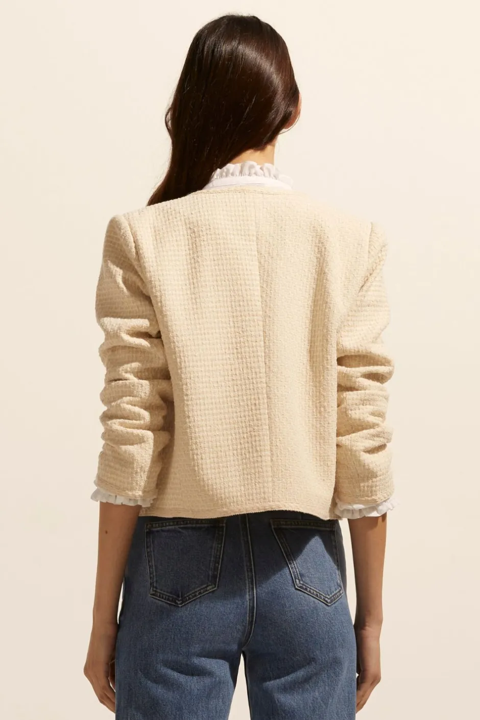 zoe kratzmann Jackets|Patron Jacket-Ecru Boucle