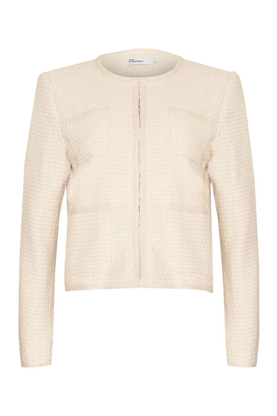 zoe kratzmann Jackets|Patron Jacket-Ecru Boucle