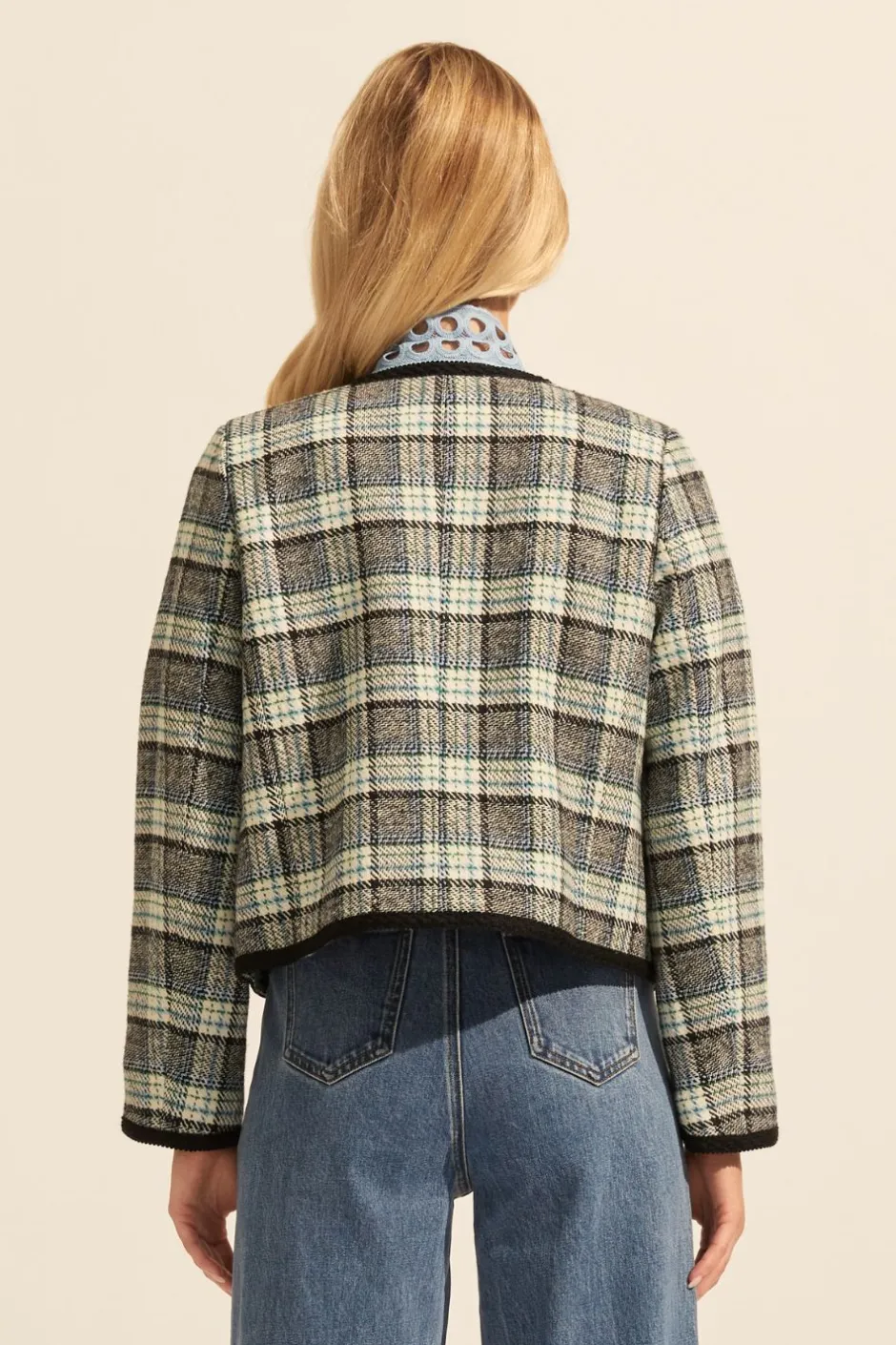zoe kratzmann Jackets|Patron Jacket-Green Check