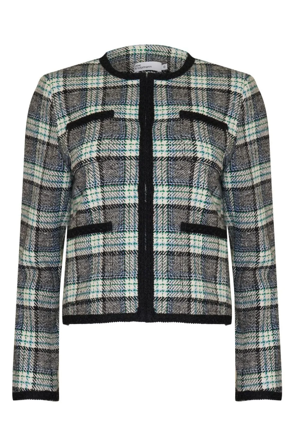 zoe kratzmann Jackets|Patron Jacket-Green Check