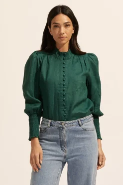 zoe kratzmann Tops|Pier Top-Green