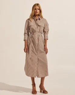 zoe kratzmann Dresses|Pinpoint Dress-Cafe Stripe
