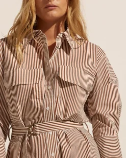 zoe kratzmann Dresses|Pinpoint Dress-Cafe Stripe