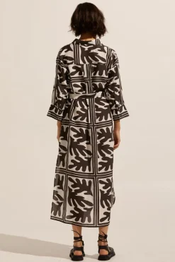 zoe kratzmann Dresses|Pinpoint Dress-Frond Choc