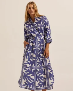 zoe kratzmann Dresses|Pinpoint Dress-Frond Wave