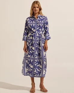 zoe kratzmann Dresses|Pinpoint Dress-Frond Wave