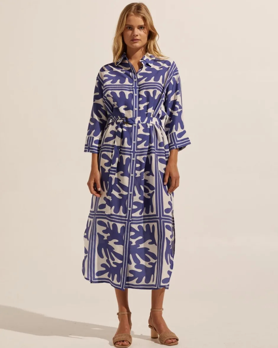 zoe kratzmann Dresses|Pinpoint Dress-Frond Wave