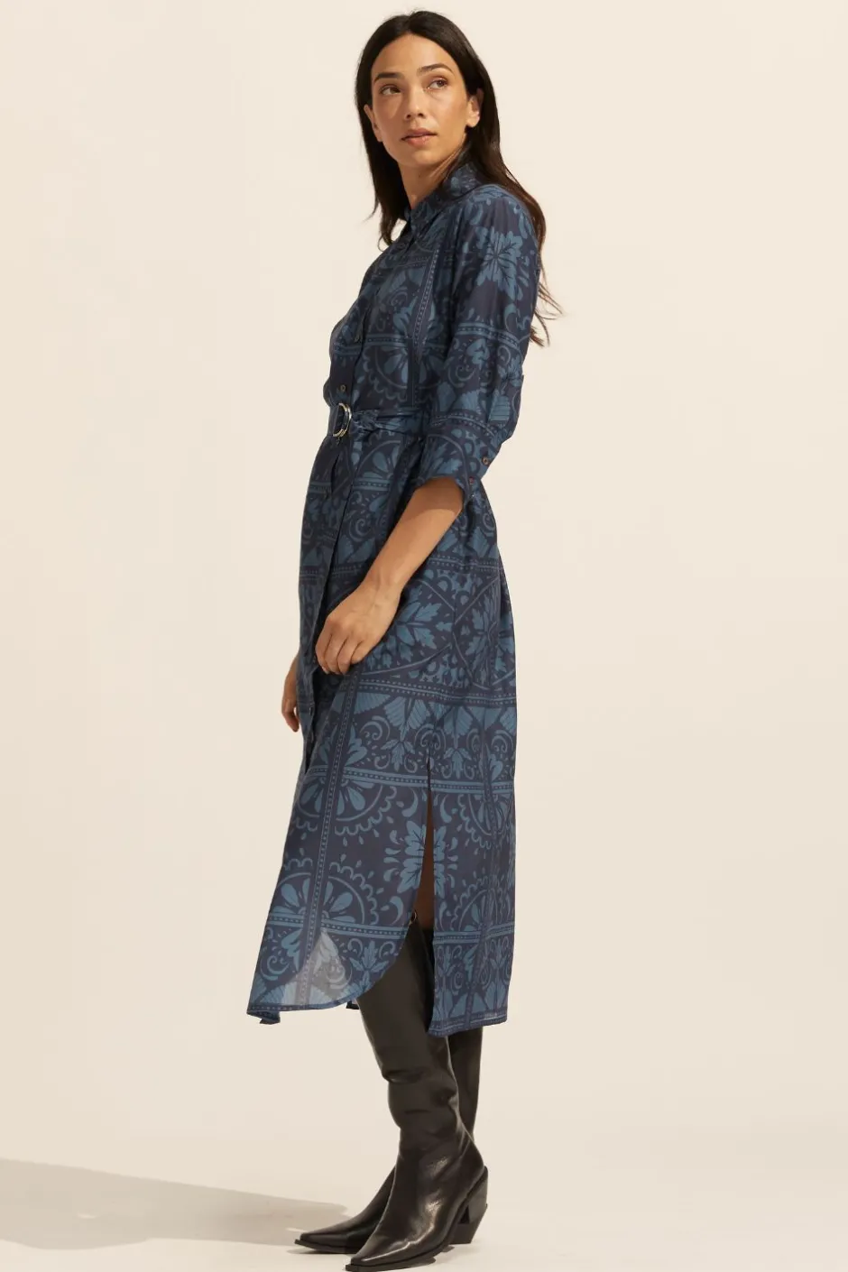 zoe kratzmann Dresses|Pinpoint Dress-Indigo Mosaic
