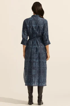 zoe kratzmann Dresses|Pinpoint Dress-Indigo Mosaic