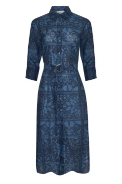 zoe kratzmann Dresses|Pinpoint Dress-Indigo Mosaic