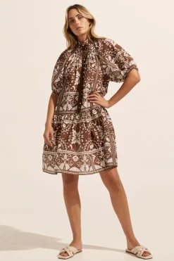 zoe kratzmann Dresses|Pivot Dress-Choc Mosaic