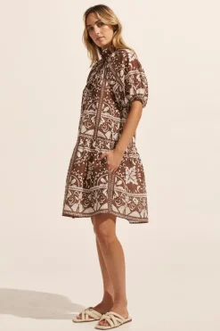 zoe kratzmann Dresses|Pivot Dress-Choc Mosaic