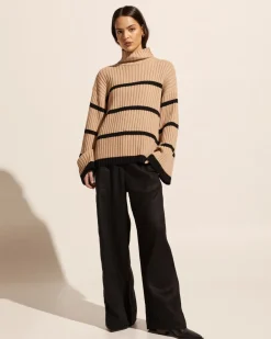 zoe kratzmann Knitwear|Privy Knit-Camel/Black