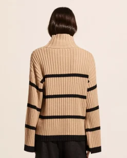 zoe kratzmann Knitwear|Privy Knit-Camel/Black