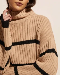 zoe kratzmann Knitwear|Privy Knit-Camel/Black