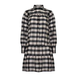 zoe kratzmann Dresses|Prowess Dress-Black/Ecru Check