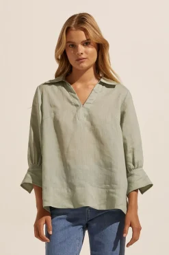 zoe kratzmann Tops|Quiver Top-Laurel