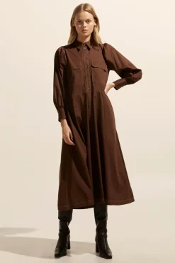 zoe kratzmann Dresses|Recess Dress-Chocolate